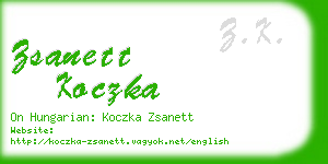 zsanett koczka business card